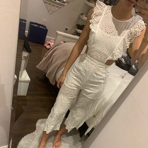 Lacey White Jumpsuit